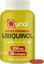 Ubiquinol CoQ10 200mg Softgels Powerful Antioxidant for Heart and Vascular Health 120 Counts