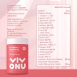 VivoNu Women's Probiotic,Prebiotics & Lactobacillus Probiotic Blend,60 Billion CFUs,18 Strains,Help Women's Health,Boost Immune,Digestive,Gut,Promote Healthy Vaginal Odor & Vaginal Flora - Image 4