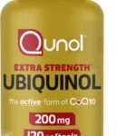 Qunol Ubiquinol CoQ10 200mg Softgels, Powerful Antioxidant for Heart and Vascular Health, Essential for Energy Production, Natural Supplement Active Form of CoQ10, 120ct Softgels