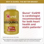 Qunol Ubiquinol CoQ10 200mg Softgels, Powerful Antioxidant for Heart and Vascular Health, Essential for Energy Production, Natural Supplement Active Form of CoQ10, 120ct Softgels - Image 10