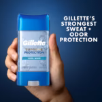 Gillette 6 in 1 Deodorant for Men Clear Gel Antiperspirant, Cool Wave, 3.8 oz., 5 pk. - Image 2