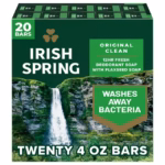 Irish Spring Bar Soap, Original Clean, 4 oz., 20 ct.