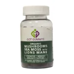 Got Gummys organic mushrooms sea moss W/ Lions Mane 60 Ct watermelon flavor