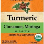 Herbal Cup Ayurveda Turmeric Tea, Organic Cinnamon Moringa, No Caffeine Herbal Supplement