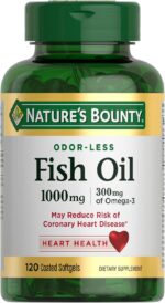 Nature's Bounty Fish Oil With Omega 3 Softgels, 1000 Mg, 120 Ct - Image 2