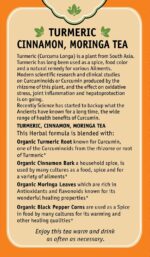 Herbal Cup Ayurveda Turmeric Tea, Organic Cinnamon Moringa, No Caffeine Herbal Supplement - Image 6
