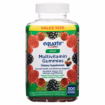 Equate Adult Multivitamin Gummies, Natural Fruit Flavors, 300 Count