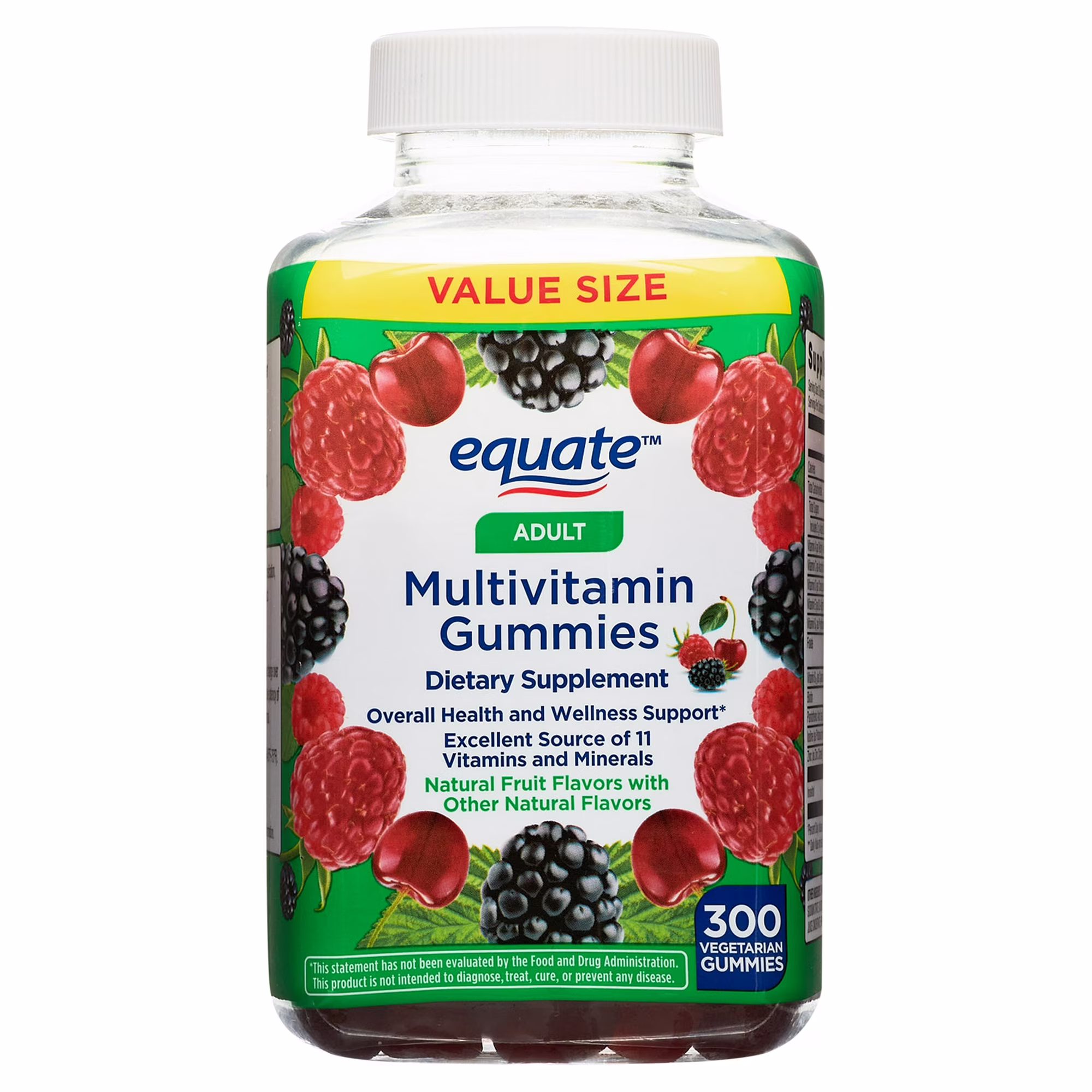 7253d777-2477-4e0c-be86-306d50ff1794.53f6a95e964ff3274b87078d2589be64 Equate Adult Multivitamin Gummies, Natural Fruit Flavors, 300 Count - Image 1