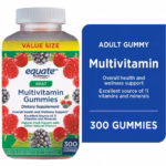 Equate Adult Multivitamin Gummies, Natural Fruit Flavors, 300 Count - Image 2