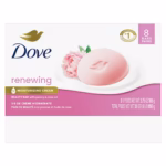 Dove Beauty Bar Soap for Women Renewing Peony & Rose Oil, 3.75 oz, 8 Bars