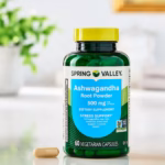 Spring Valley Ashwagandha Root Powder 500 mg Vegetarian Capsules, 60 Count - Image 4